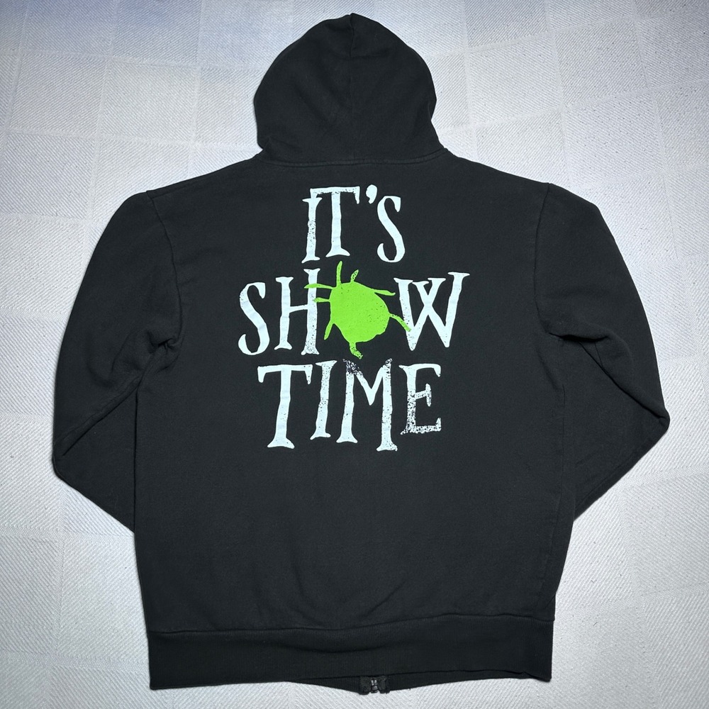 Beetlejuice The Musical Hoodie Size Small Its Showtime Zip Up Graphic Black